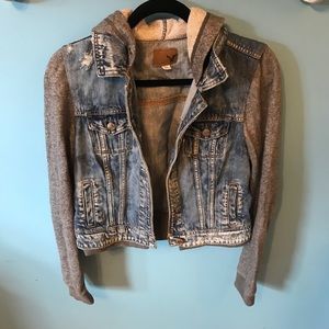 AE Denim Hoodie Jacket